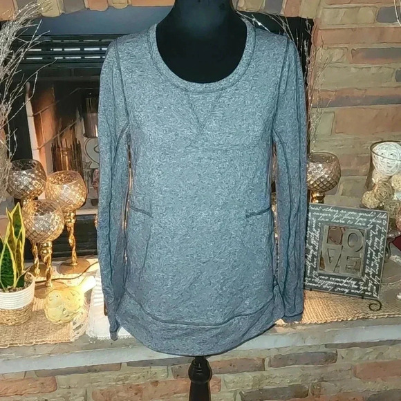 Lululemon Exaltation Pullover II Heather Speckled Black - Picture 1 of 4